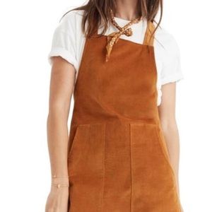 Madewell Velvet Overall Dress